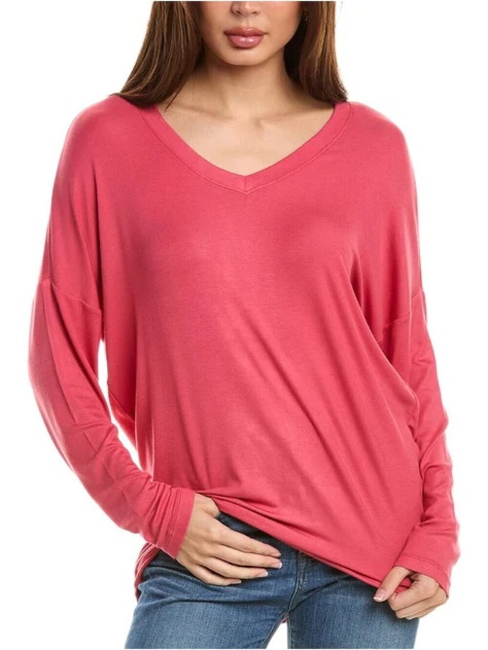 NWT Cabi Serenity T-Shirt cardinal pink/red small